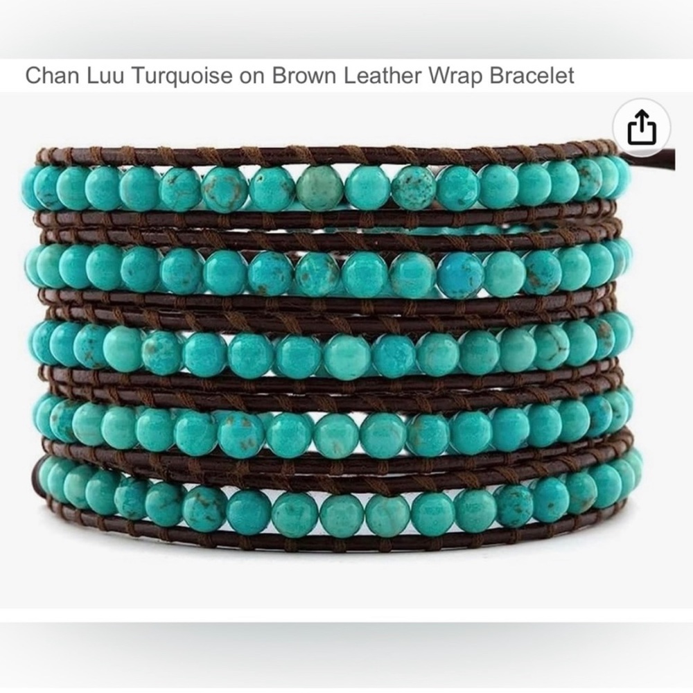 Chan Luu turquoise wrap bracelet
